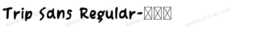Trip Sans Regular字体转换 Trip Sans Regular字体转换